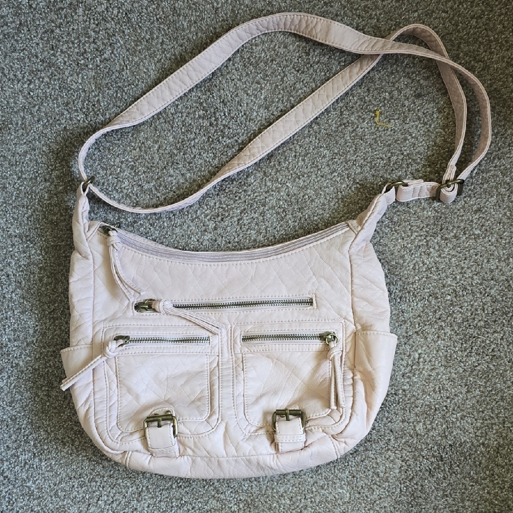 Bueno Pink Crossbody Bag with Adjustable Strap